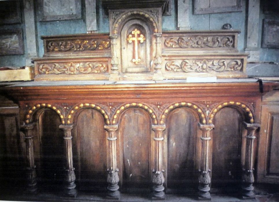 autel (maître-autel), détail - © Ministère de la Culture (France), Conservation des antiquités et des objets d’art du Finistère, tous droits réservés