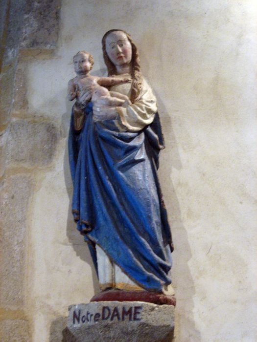 statue : Vierge à l'Enfant - © Ministère de la Culture (France), Conservation des antiquités et des objets d’art du Finistère, tous droits réservés