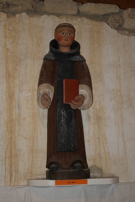 statue : Moine - © Ministère de la Culture (France), Conservation des antiquités et des objets d’art du Finistère, tous droits réservés