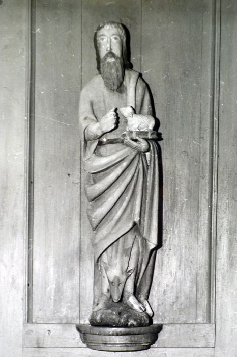 statue : Saint Jean-Baptiste - © Ministère de la Culture (France), Conservation des antiquités et des objets d’art du Finistère, tous droits réservés