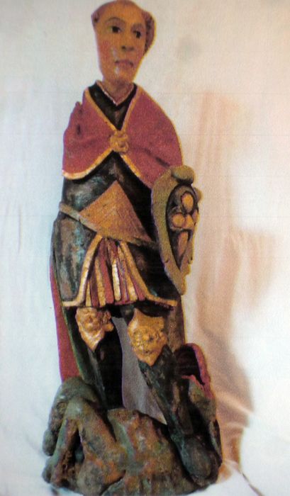 statue : Saint Michel - © Ministère de la Culture (France), Conservation des antiquités et des objets d’art du Finistère, tous droits réservés