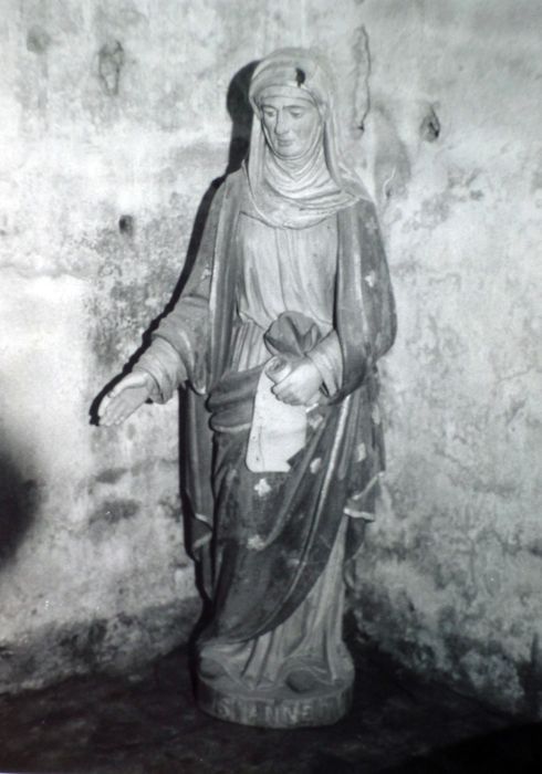 statue : Sainte Anne, noir et blanc