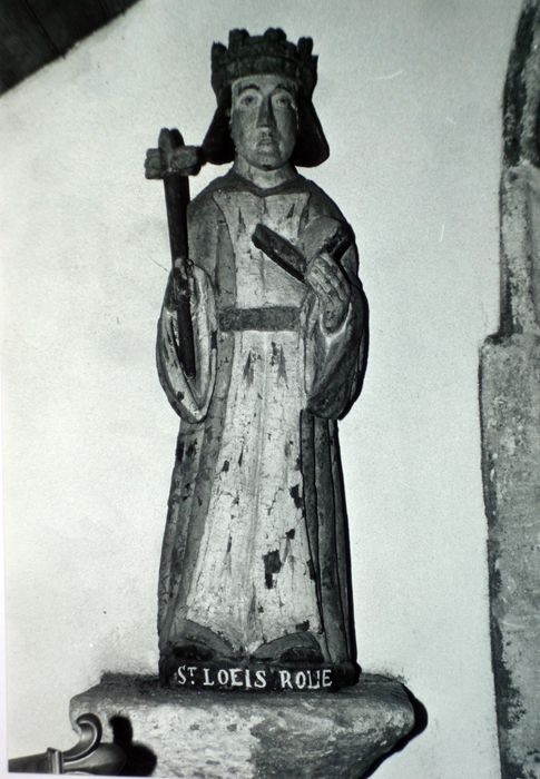 statue : Saint Louis - © Ministère de la Culture (France), Conservation des antiquités et des objets d’art du Finistère, tous droits réservés