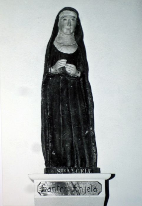 statue : Sainte Angèle - © Ministère de la Culture (France), Conservation des antiquités et des objets d’art du Finistère, tous droits réservés