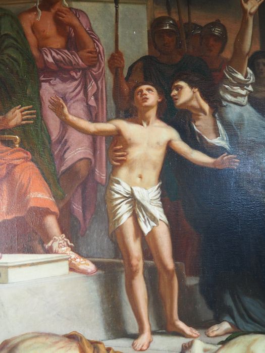 tableau : Le Martyre des Macchabées, détail