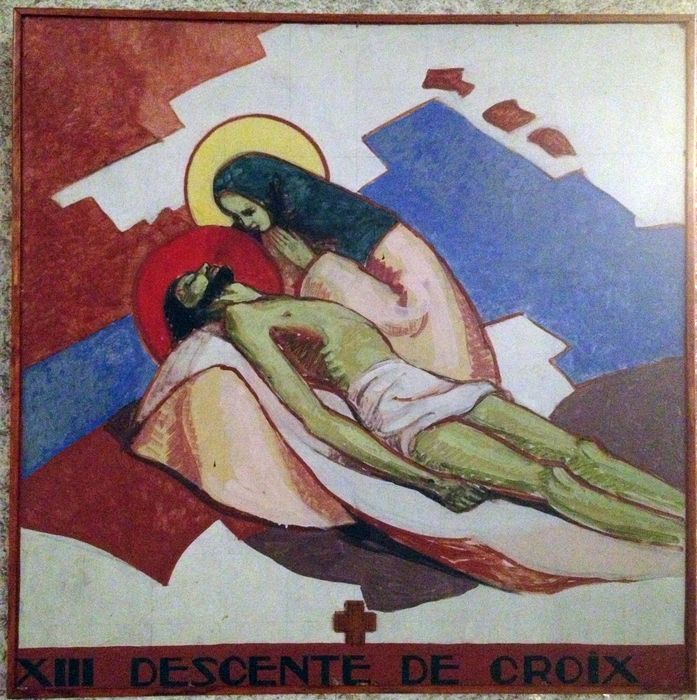 chemin de croix, détail de la station n°13 : Descente de croix (la)