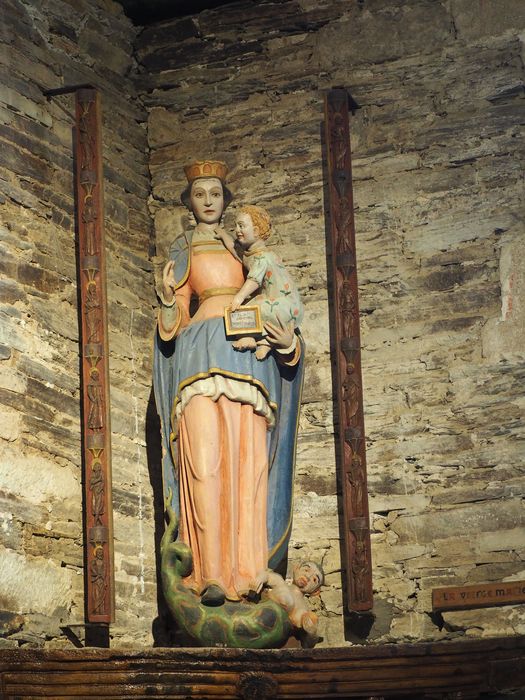 statue : Vierge à l'Enfant - © Ministère de la Culture (France), Conservation des antiquités et des objets d’art du Finistère – Tous droits réservés