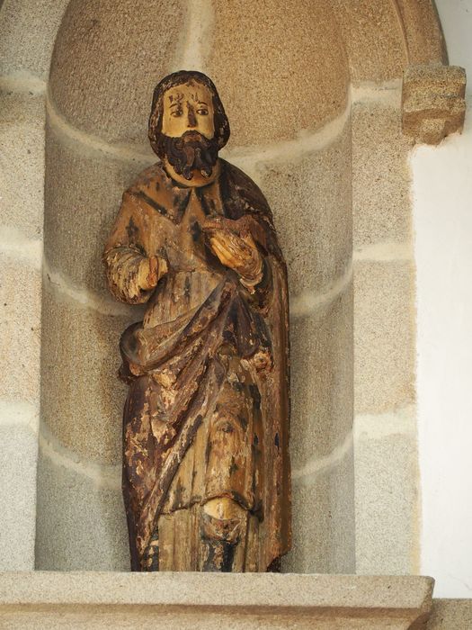 statue : Saint Evangéliste - © Ministère de la Culture (France), Conservation des antiquités et des objets d’art du Finistère, tous droits réservés
