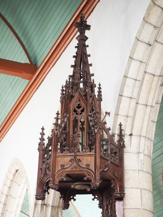 chaire à prêcher, vue partielle - © Ministère de la Culture (France), Conservation des antiquités et des objets d’art du Finistère, tous droits réservés
