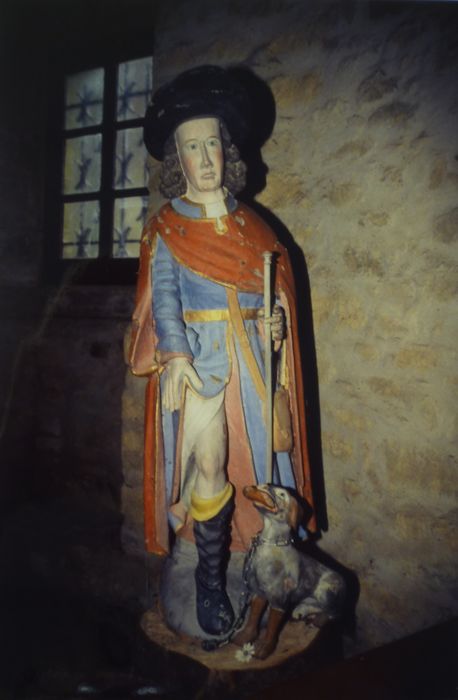 statue : Saint Roch - © Ministère de la Culture (France), Conservation des antiquités et des objets d’art du Finistère, tous droits réservés