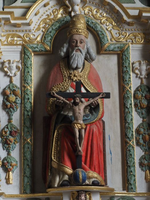 statue : sainte Trinité - © Ministère de la Culture (France), Conservation des antiquités et des objets d’art du Finistère – Tous droits réservés