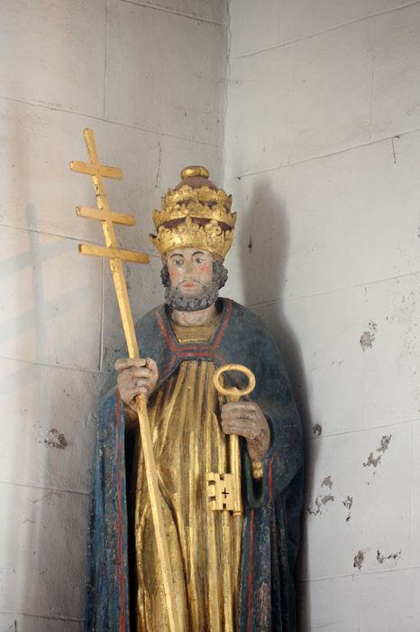 statue : Saint Pierre, vue partielle