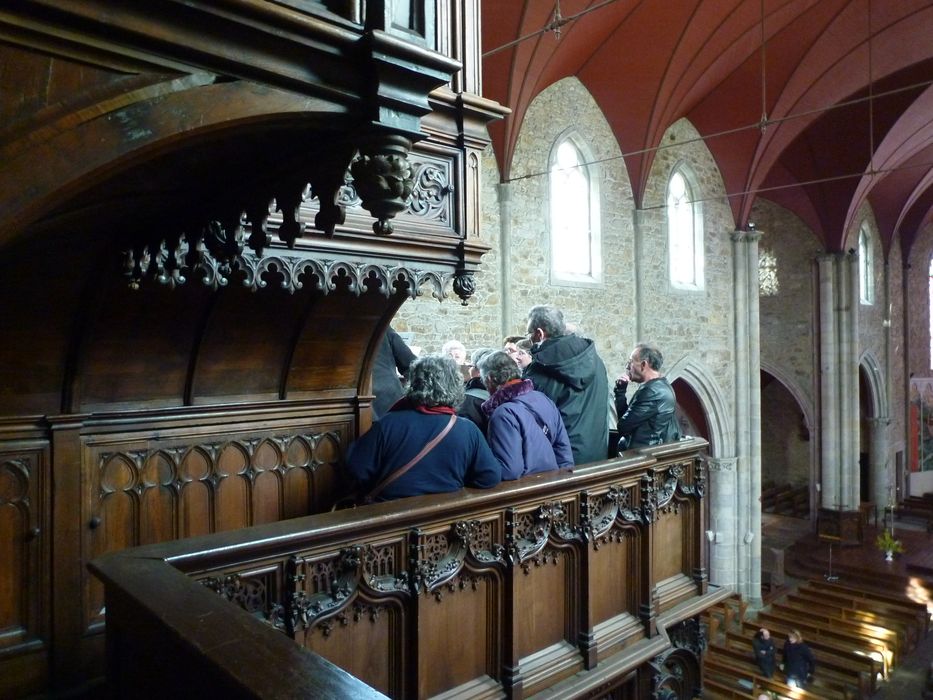 orgue de tribune : tribune d'orgue ; buffet d'orgue, vue partielle