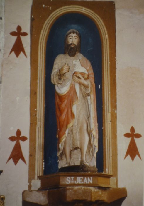statue : Saint Jean-Baptiste - © Ministère de la Culture (France), Conservation des antiquités et des objets d’art du Finistère – Tous droits réservés