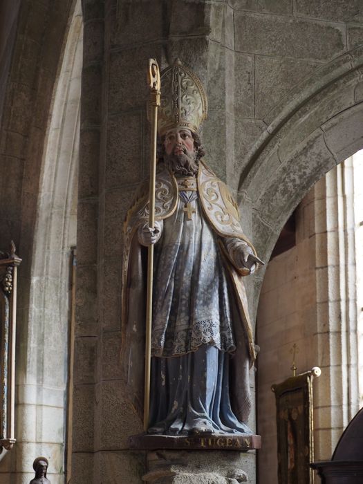 statue : Saint Tugen - © Ministère de la Culture (France), Conservation des antiquités et des objets d’art du Finistère – Tous droits réservés