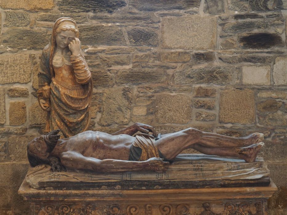 hauts-reliefs (grandeur nature) : Mise au tombeau (la) - © Ministère de la Culture (France), Conservation des antiquités et des objets d’art du Finistère – Tous droits réservés