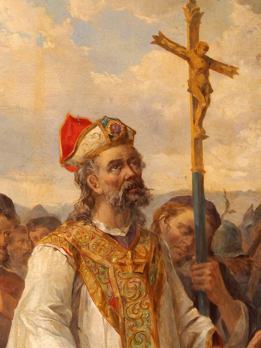 tableau : Saint Corentin, détail