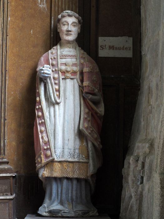 statue : Saint Maudet - © Ministère de la Culture (France), Conservation des antiquités et des objets d’art du Finistère, tous droits réservés