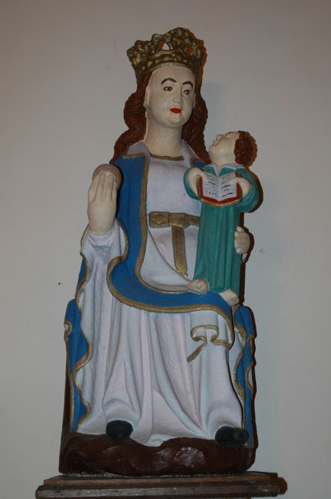 statue : Vierge à l'enfant assise, dite Notre-Dame de Kerzéan