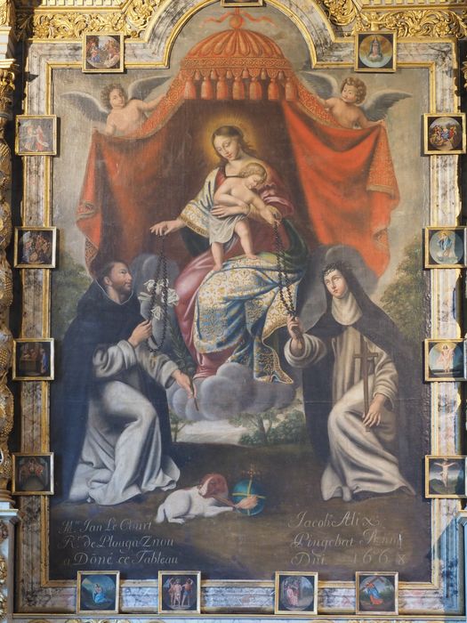 tableau : Institution du Rosaire (l'), vue partielle