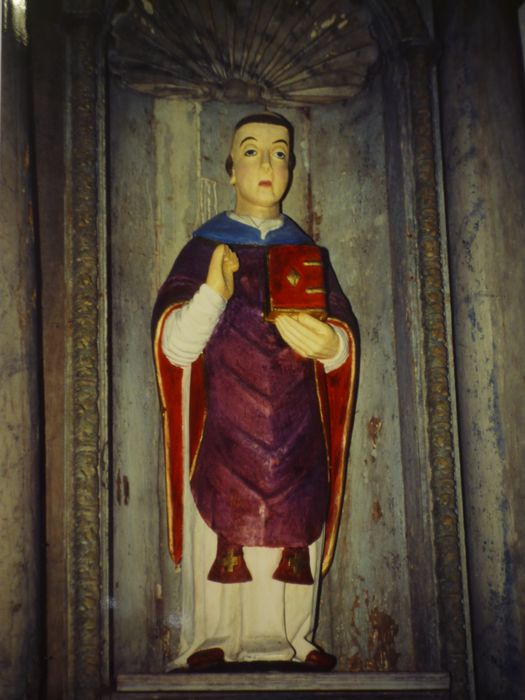 statue : Saint non identifié - © Ministère de la Culture (France), Conservation des antiquités et des objets d’art du Finistère, tous droits réservés