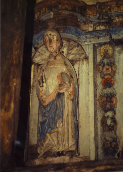 statue : Saint Maude - © Ministère de la Culture (France), Conservation des antiquités et des objets d’art du Finistère, tous droits réservés