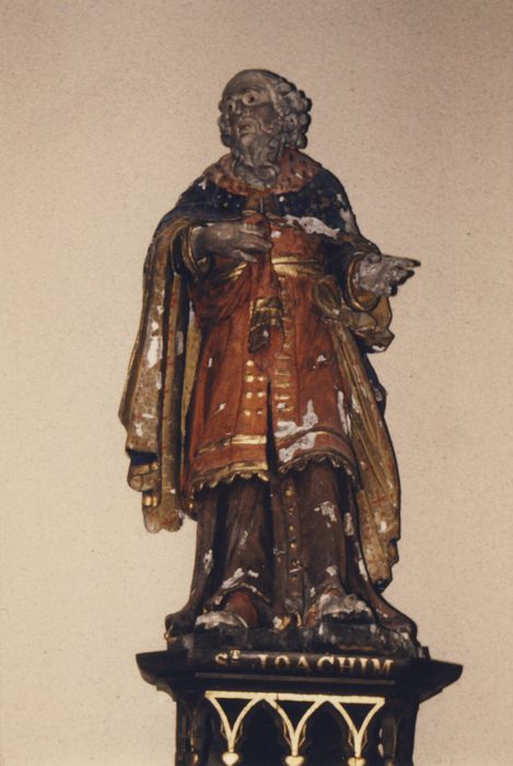 statues : Saint Joachim - © Ministère de la Culture (France), Conservation des antiquités et des objets d’art du Finistère, tous droits réservés