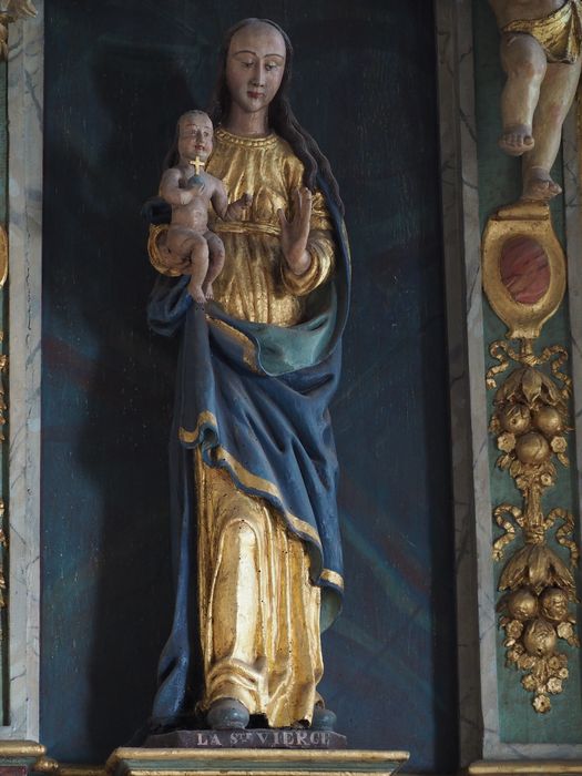 statue : Vierge à l'Enfant - © Ministère de la Culture (France), Conservation des antiquités et des objets d’art du Finistère, tous droits réservés