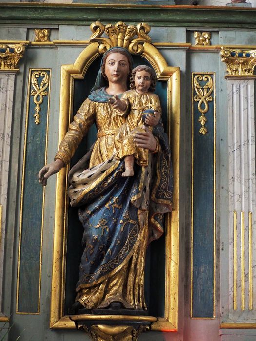 statue : Vierge à l'Enfant - © Ministère de la Culture (France), Conservation des antiquités et des objets d’art du Finistère – Tous droits réservés