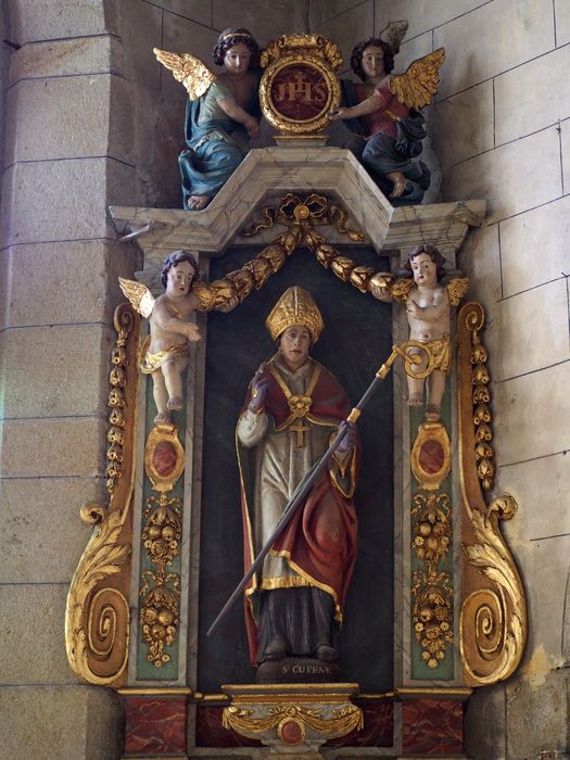 statue, niche : Saint Cuffan