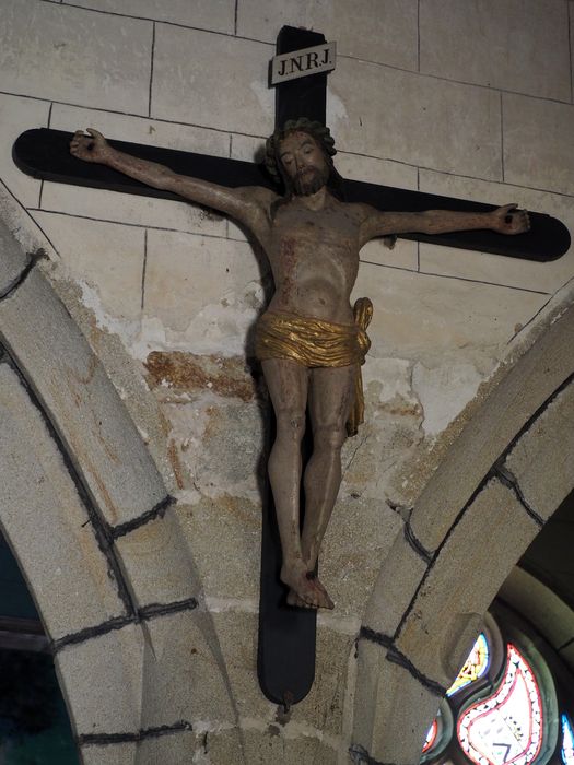 statue : Christ en croix - © Ministère de la Culture (France), Conservation des antiquités et des objets d’art du Finistère – Tous droits réservés