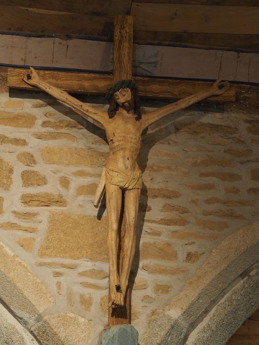 statue dite du Christ Jaune : Christ en croix - © Ministère de la Culture (France), Conservation des antiquités et des objets d’art du Finistère, tous droits réservés