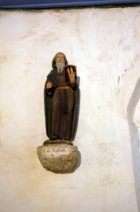 statue : Saint Herbot - © Ministère de la Culture (France), Conservation des antiquités et des objets d’art du Finistère – Tous droits réservés
