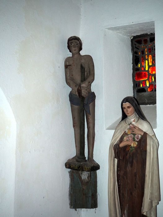 statue : Saint Sébastien - © Ministère de la Culture (France), Conservation des antiquités et des objets d’art du Finistère, tous droits réservés