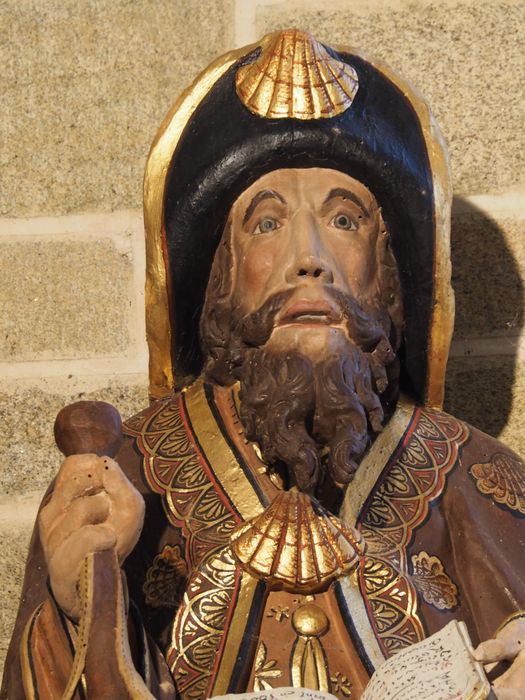 statue : Saint Jacques - © Ministère de la Culture (France), Conservation des antiquités et des objets d’art du Finistère – Tous droits réservés