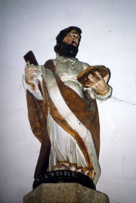 statue : Saint André - © Ministère de la Culture (France), Conservation des antiquités et des objets d’art du Finistère – Tous droits réservés