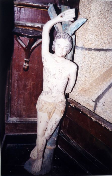 statue : Saint Sébastien - © Ministère de la Culture (France), Conservation des antiquités et des objets d’art du Finistère, tous droits réservés