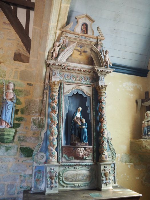 retable de Sainte Anne,groupe sculpté : Sainte Anne et la Vierge