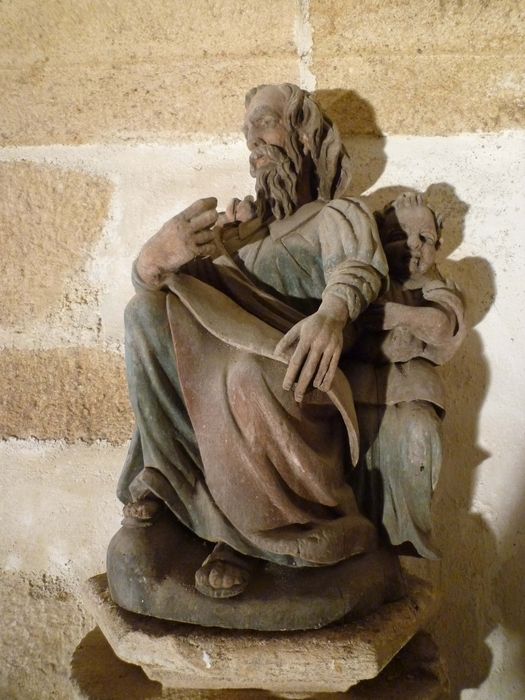 statue : Saint Mathieu - © Ministère de la Culture (France), Conservation des antiquités et des objets d’art du Finistère – Tous droits réservés