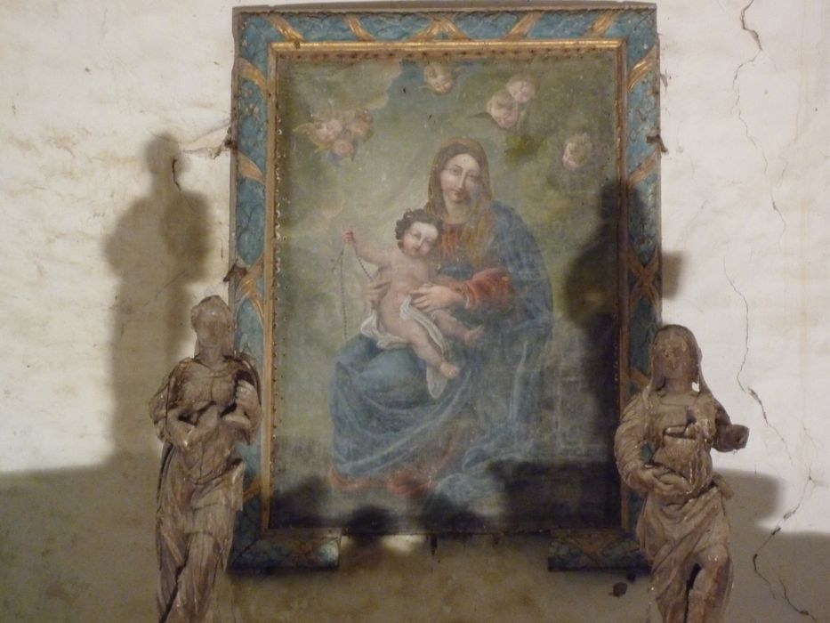 tableau, cadre : Vierge à l'Enfant - © Ministère de la Culture (France), Conservation des antiquités et des objets d’art du Finistère, tous droits réservés