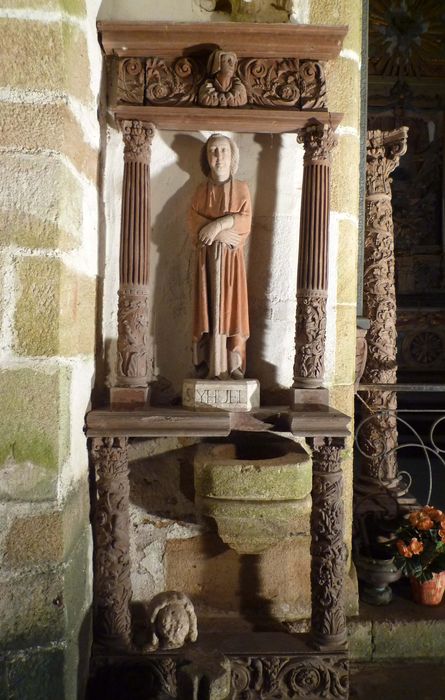 statue : Saint Yhuel - © Ministère de la Culture (France), Conservation des antiquités et des objets d’art du Finistère, tous droits réservés