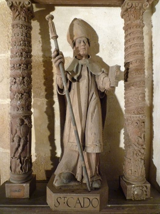 statue : Saint Cado - © Ministère de la Culture (France), Conservation des antiquités et des objets d’art du Finistère, tous droits réservés