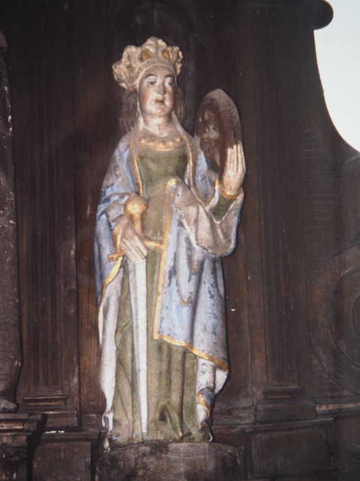 statue : Sainte Catherine - © Ministère de la Culture (France), Conservation des antiquités et des objets d’art du Finistère – Tous droits réservés