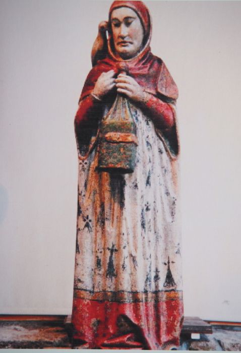 statue : Saint Benoît - © Ministère de la Culture (France), Conservation des antiquités et des objets d’art du Finistère, tous droits réservés