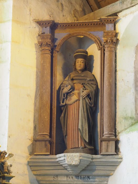 statue, niche : Saint Damien