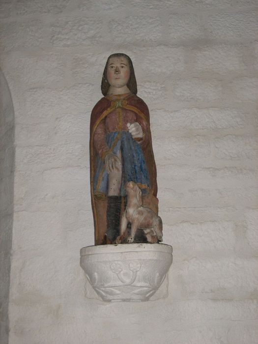 statue : Saint Roch - © Ministère de la Culture (France), Conservation des antiquités et des objets d’art du Finistère – Tous droits réservés