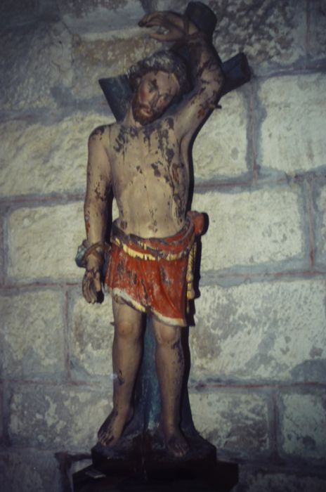 statue : Saint Sébastien - © Ministère de la Culture (France), Conservation des antiquités et des objets d’art du Finistère – Tous droits réservés