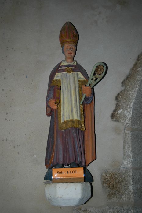 statue : Saint Eloi - © Ministère de la Culture (France), Conservation des antiquités et des objets d’art du Finistère, tous droits réservés