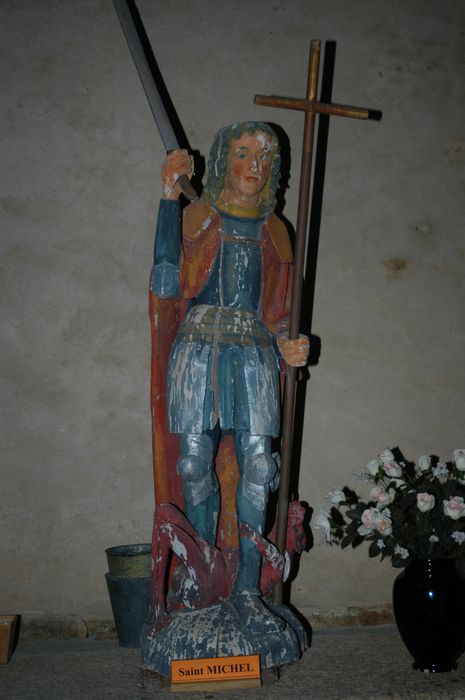 statue : Saint Michel - © Ministère de la Culture (France), Conservation des antiquités et des objets d’art du Finistère, tous droits réservés