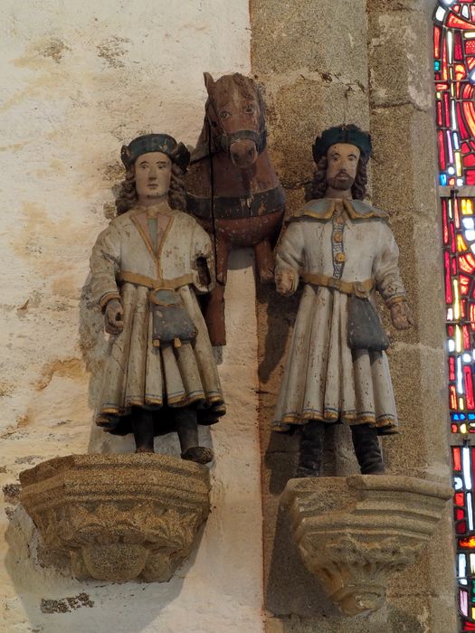 groupe sculpté : Saints Côme et Damien